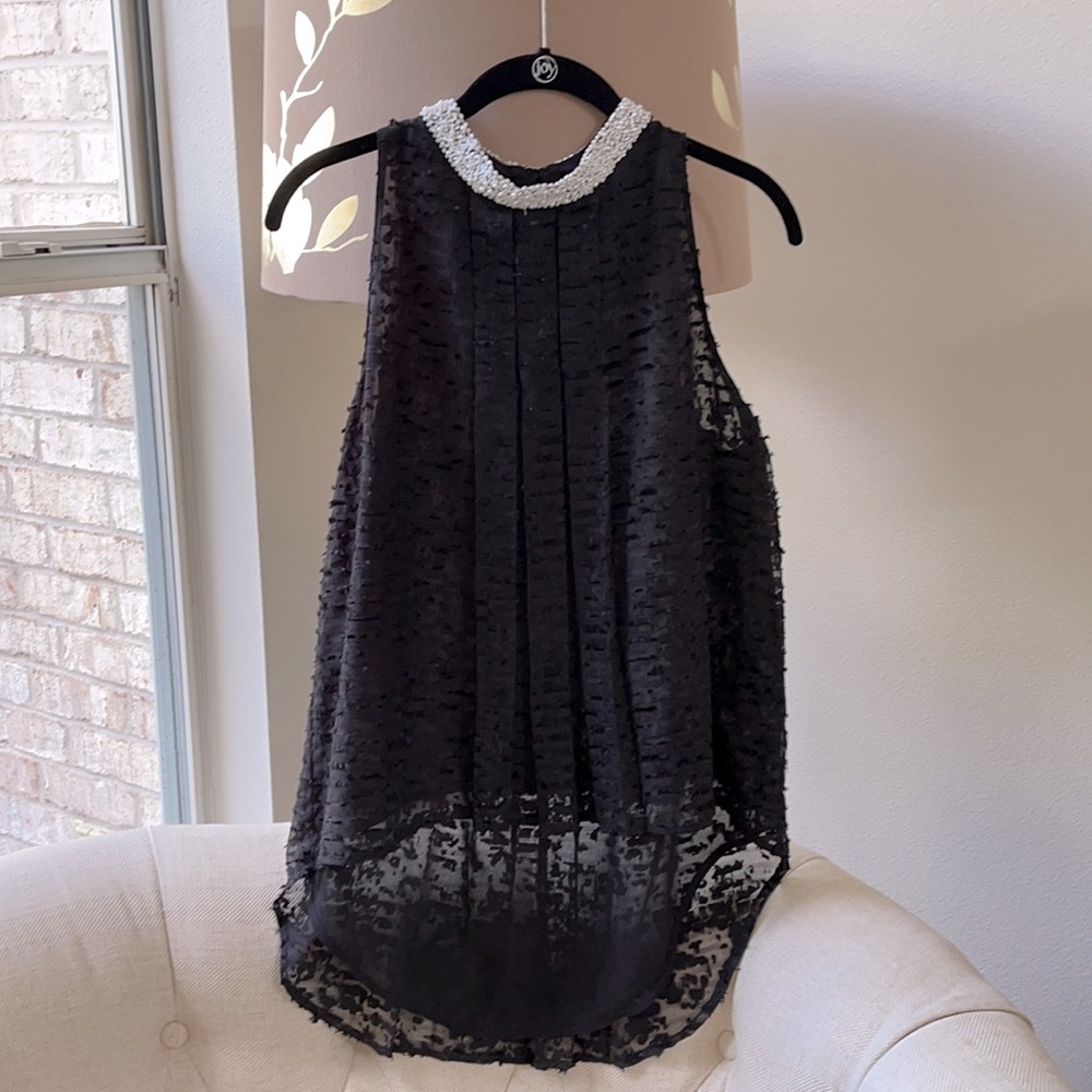 New Anthropologie Black Blouse